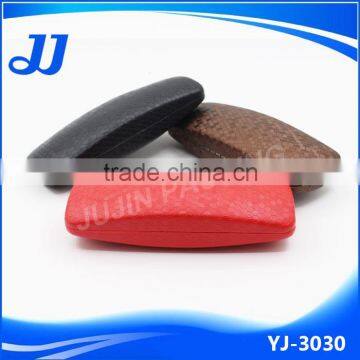 Fashional looking shinny lattice leather wrapped hard eyeglass case