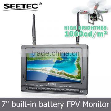 7 inch uav video transmitter fpv wireless monitor high brightness brushless motor quadcopter for aerial photography