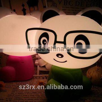 custom cute animal panda led night light with switch