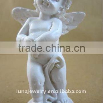 Sleeping baby angel, resin angel statue,white resin angel