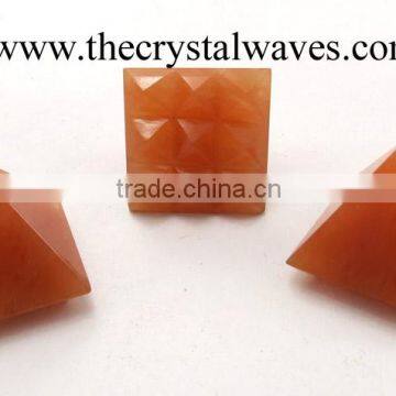 Red Aventurine Lemurian Master Pyramid