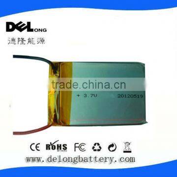 3.7v rechargeable li-polymer battery with 2200mah