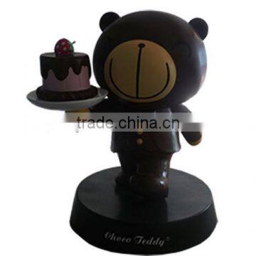 cartoon bear statue sculpture for cake shop