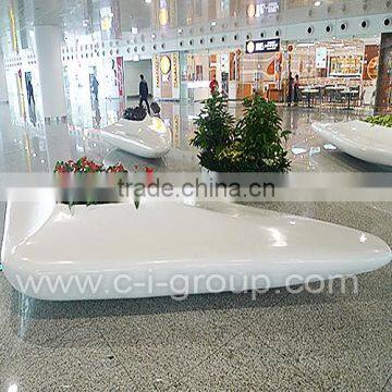 New Shopping Mall FRP seating/Creative custom made shopping Mall product platform