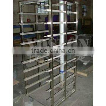 Stainless Steel Single Row Bakery Tray Trolly photo-3