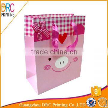 Wholesale Custom luxury Color Printing Paper Gift Bag With handle