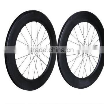 High Stiffness 3k Matte 700c Carbon 88mm Clincher Road Wheels, 88mm Clincher Wheelset Carbon Wheel/ Road Bike Racing Wheelset photo-2