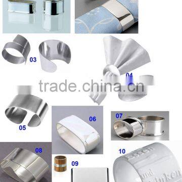 stainless steel disposable napkin rings