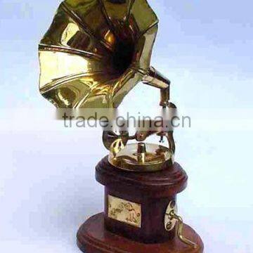 Brass Antique Gramophone