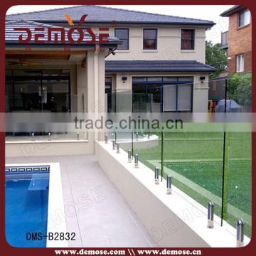 outdoor glass railings for protection