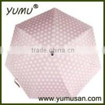 Cute Dot Printing Compact Mini Umbrella 5 Fold