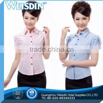 promotion twill Breathable plaid shirt females