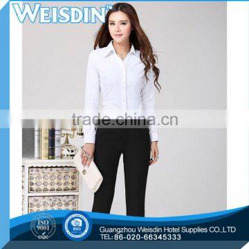 promotion twill Quick Dry office lady wear black shirts & blouses