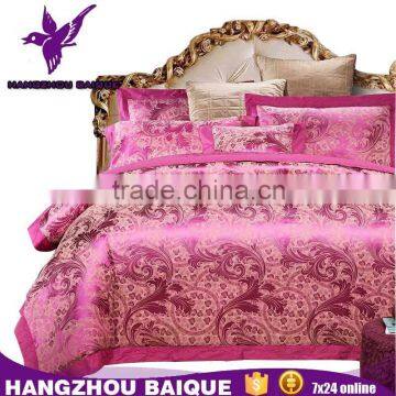 Wholesale King and Queen Size Luxury Purple Rose Duvet Bedding Sets