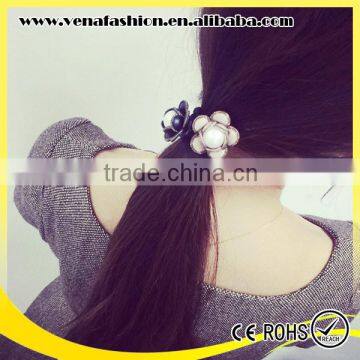 camellia elastic flower hair band, knitted hair bands with flower