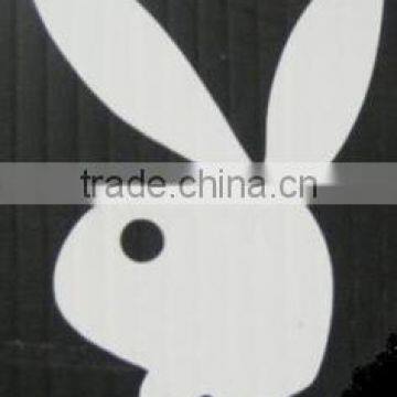 Playboy Logo White 4" x 4" Decal