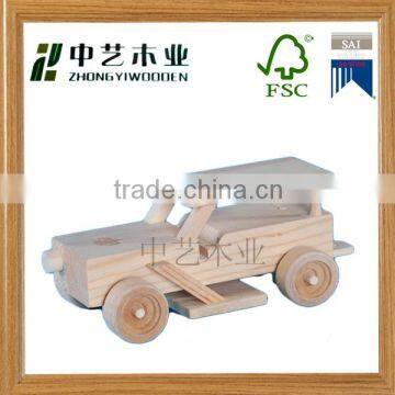 Wholesales in china cheap OEM eco-friendly handmade DIY custom wooden toys car