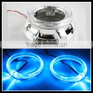 new guiding light technology 80mm 2.5 inch 12v 5w blue color led angel eyes car headlight drl led halo rings