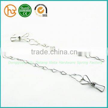 Metal tube spring clamp