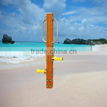 Backyard wood leg massager outdoor fitness trail equipment