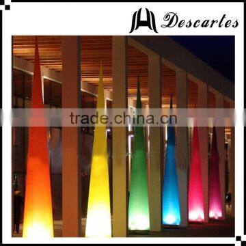 190T Oxford Cloth Led Event Decoration Inflatable Cones ,inflatable Lighting Tower for Wedding