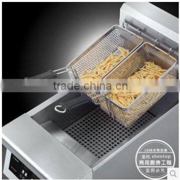 Shentop Single Tank Basket Commercial Deep Fryer for Fast Food Restaurant Used,Deep Fyer (Computer Control)