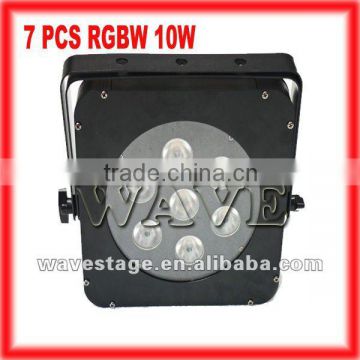 HOT 7pcs 4 in1 RGBW(RGBA) 10W led stage par light (WLP-16-3)