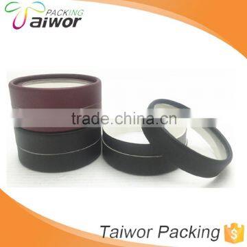 PVC window jewelry round box/bangle packing box