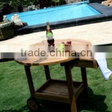 Teak New Trolley for Outdoor furniture