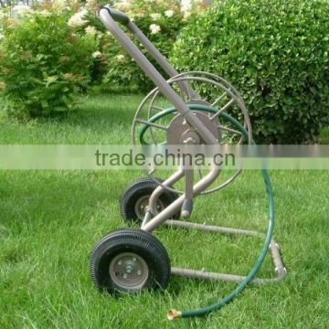 Heavy duty outdoor 2 wheel metal garden hose reel wagon