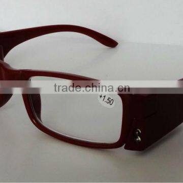 reading glass with double LED light
