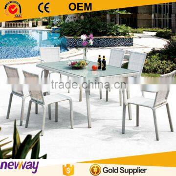 Further 2015 Stylish White Rattan Wicker Furniture Garden Dining Set Rattan Outdoor Furniture Home Set