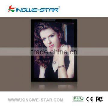 2012 popular newest stylish super slim, custom color and size, indoor decoration advertising aluminum magnetic style led panel