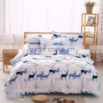 Exquisite polyester brushed bed sheet set for wholesale