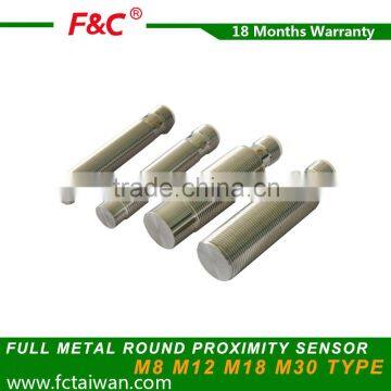 F&C M12 Full metal proximity sensor