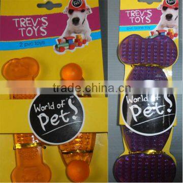 resistant plastic dog bone toy customized packing