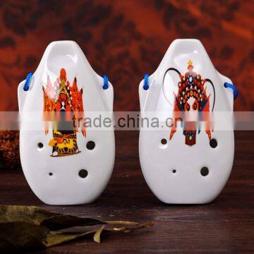 Facial Makeup Printing 6holes ocarina for toy ocarina                        
                                                                                Supplier's Choice