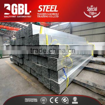 china supplier greenhouse structure square dn50 galvanized steel pipe price per kg