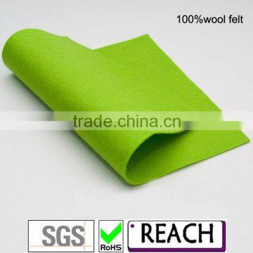 colourful wool felt for craft green colour 1mm,2mm,3mm