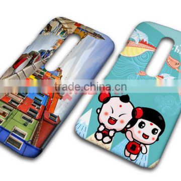 3D Sublimation Blank Gloss Custom printing phone case for MOTO G3