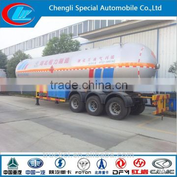 China exported 55000L lpg gas tank trailers for sale Q345R LPG Transport Tanker ISO 56CM3 LPG Tanker Pressure Vessel AFRICAN