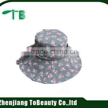 funny flower printing sex bucket hat