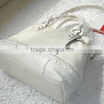 Women Leather Decorate Women Leather Tote Bag Oversize Purse Tote Weekender Bag photo-6