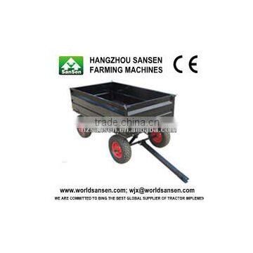 2 Wheels Tractor Dump Trailer 1500Lb. Capacity 17cu Utility Dump Trailer for ATV photo-6