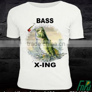 3D pattern Fishing t shirts,tournament fishing shirts for outdoor