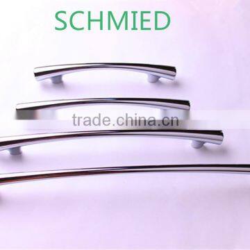 High grade zinc alloy furniture cabinet handles chrome finish round bar