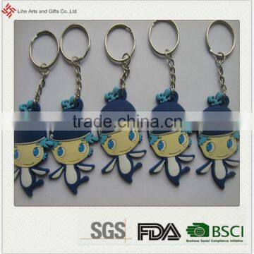 Best selling high quality 3D soft pvc custom keychain