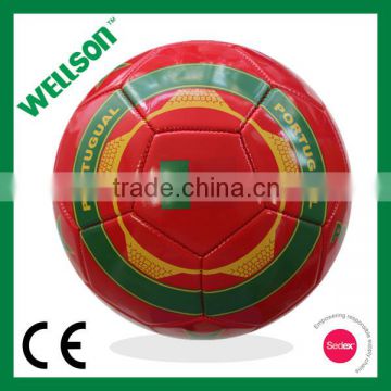 Promotional machine sewn soccer ball