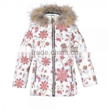 Girls printed padded jacket