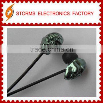 Scared Metal Skull Mp3 Mp4 Earphone Wholesale China in Bulk